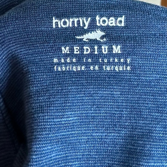 Horny Toad Organic Cotton Blend Scoop Neck Casual Blue Cutout Back Midi Dress M - Picture 6 of 8